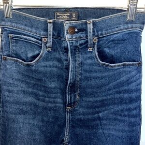 Abercrombie Womens High Rise Extreme Flare Blue Jeans; Size 0/25